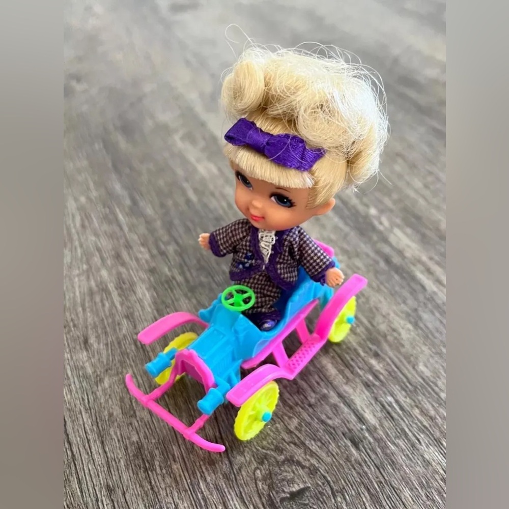 Vintage 1969 Mattel Liddle Kiddles 'N Kars "Rosemary Roadster" Doll...Complete!